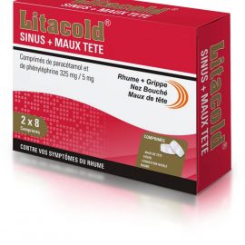 LITACOLD SINUS MAUX TETE 325/5MG CPR B16